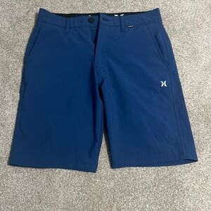 New Men’s Navy Blue Athletic Style, Hurley Khaki Shorts